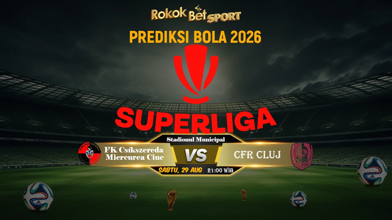 Prediksi Kami 29/08/2026 FK Csíkszereda Miercurea Ciuc Vs CFR Cluj